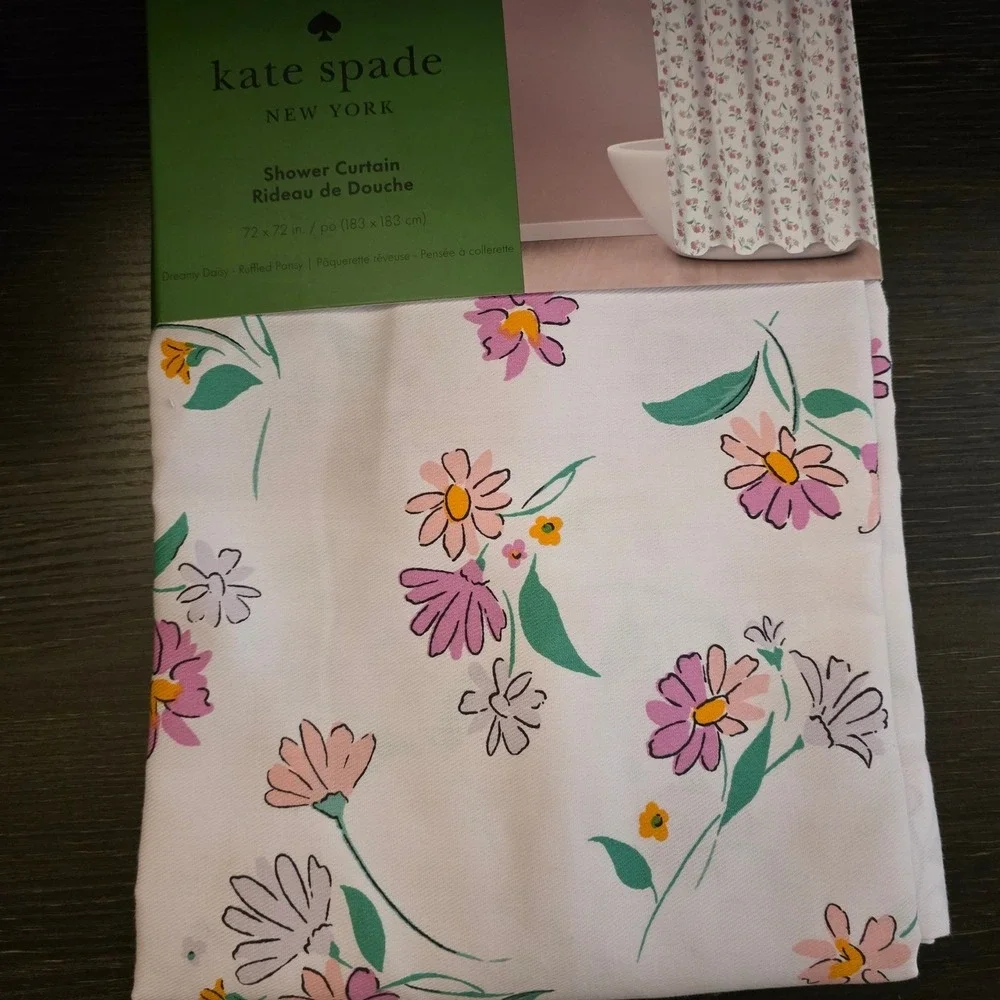 Kate Spade‎ New York Shower Curtain Dreamy Daisy Floral Print 72x72